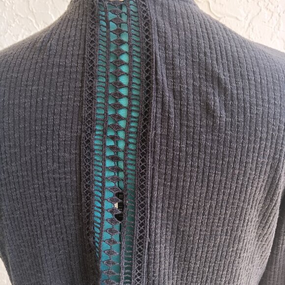 Mason & Belle Lightweight Black Kimono-Style Open Cardigan M - Picture 3 of 3